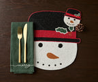 Handcrafted Snowman Beaded Coasters - Che Cose Belle