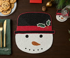 Handcrafted Snowman Beaded Coasters - Che Cose Belle