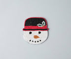 Handcrafted Snowman Beaded Coasters - Che Cose Belle