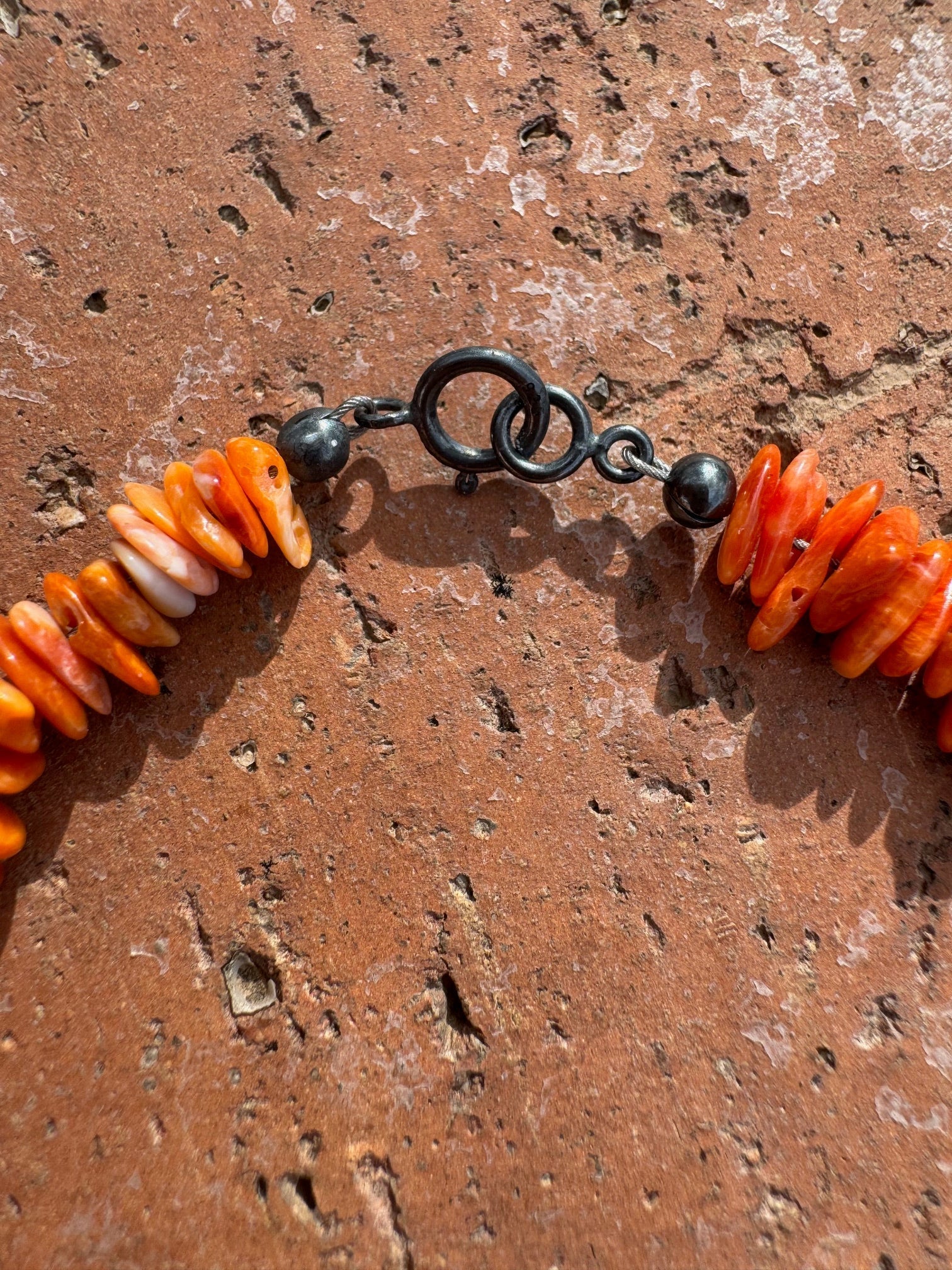 Handcrafted Spiny & Sterling Silver Beaded Bracelet 7.5" - Che Cose Belle
