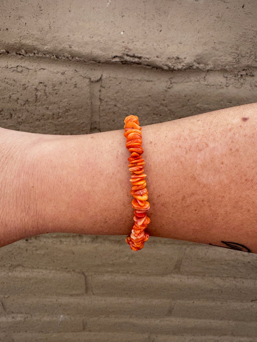 Handcrafted Spiny & Sterling Silver Beaded Bracelet 7.5" - Che Cose Belle