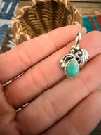 Handcrafted Sterling Silver and Turquoise Pendant - Che Cose Belle
