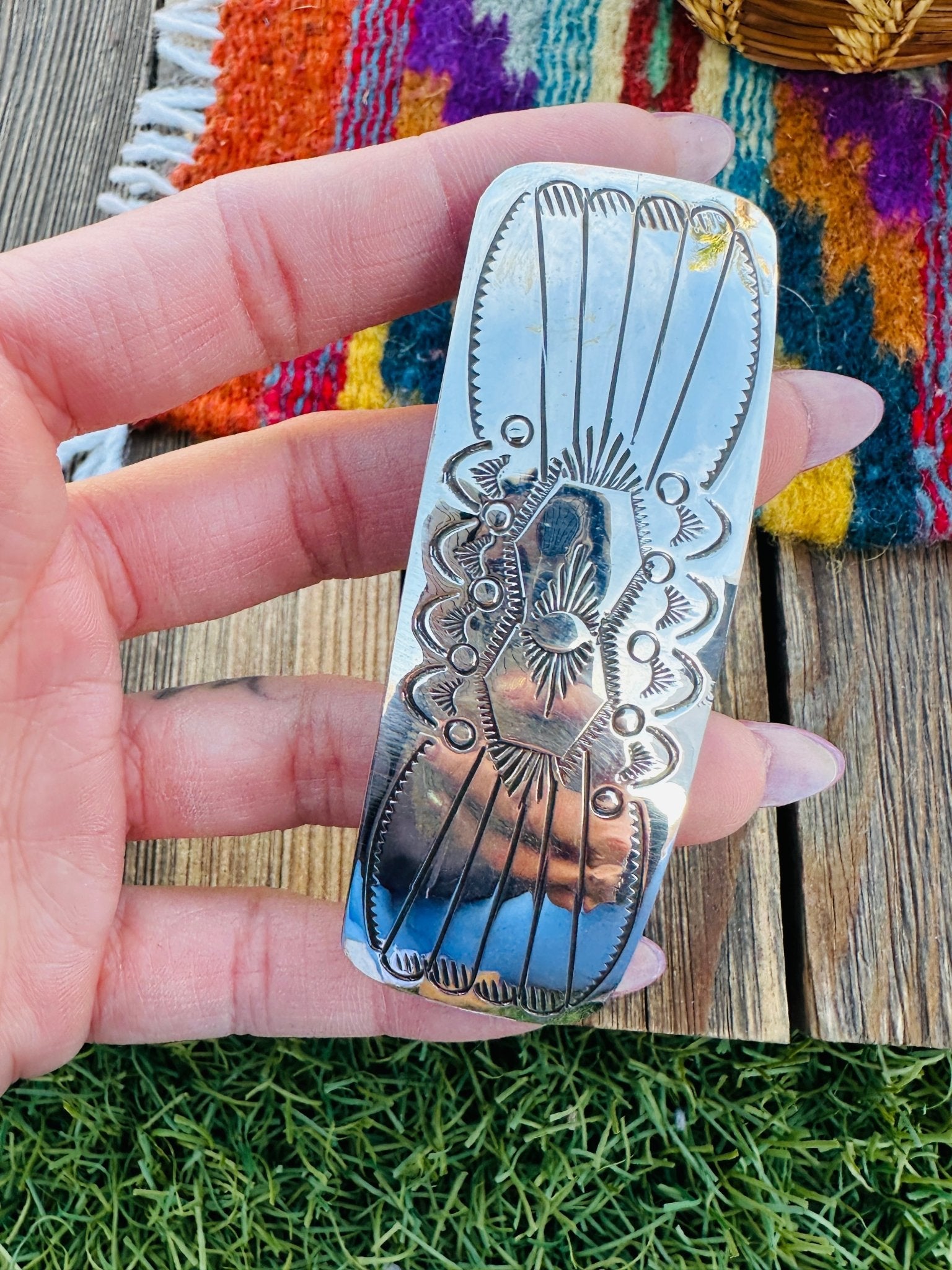 Handcrafted Sterling Silver Hair Barrette - Che Cose Belle