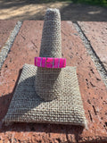 Handcrafted Sterling Silver & Hot Pink Fire Opal Inlay Band Ring - Che Cose Belle