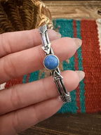 Handcrafted Sterling Silver & Lapis Arrow Cuff Bracelet - Che Cose Belle