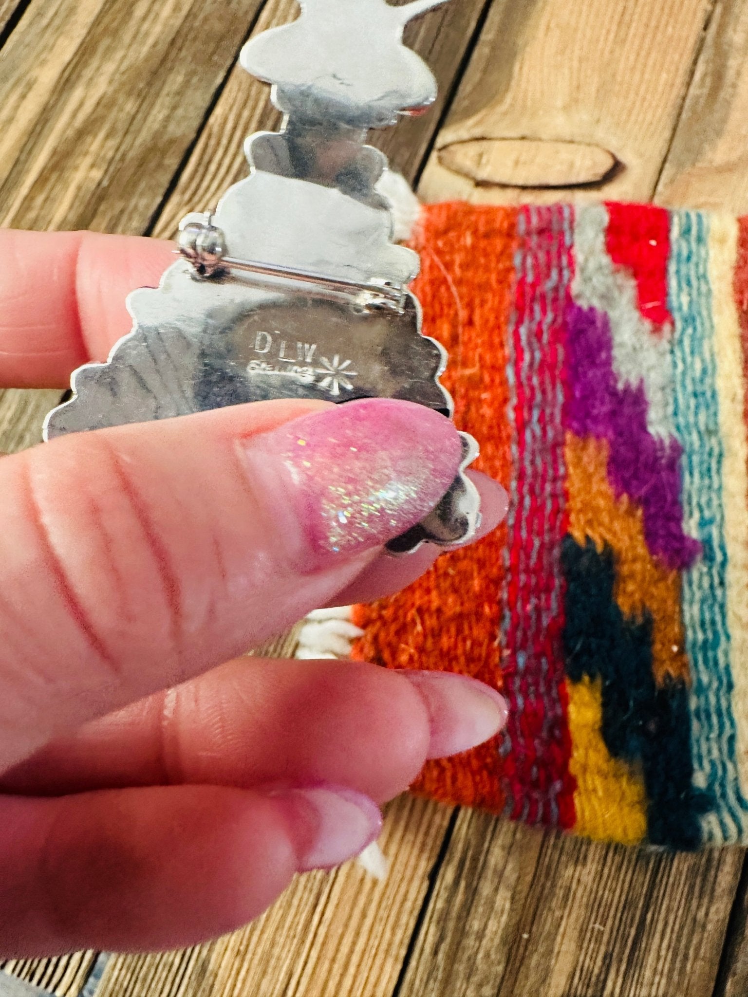 Handcrafted Sterling Silver & Multicolor Opal Christmas Tree Brooch - Che Cose Belle