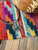 Handcrafted Sterling Silver & Sonoran Mountain Turquoise Thunderbird Pendant - Che Cose Belle