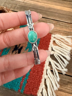 Handcrafted Sterling Silver & Turquoise Arrow Cuff Bracelet - Che Cose Belle