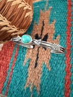 Handcrafted Sterling Silver & Turquoise Arrow Cuff Bracelet - Che Cose Belle