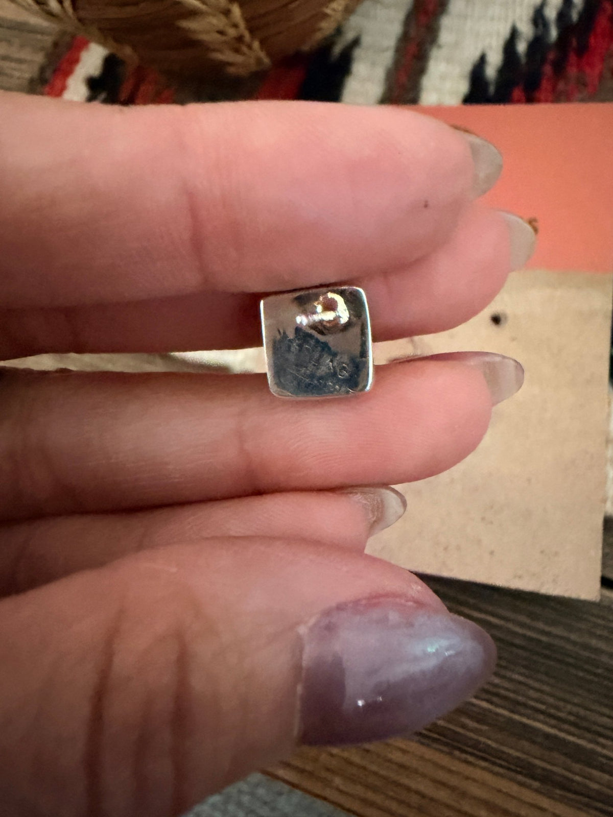 Handcrafted Sterling Silver & Turquoise Stud Earrings - Che Cose Belle