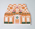 Handicraft Gingerbread House Beaded Placemat, Christmas decoration gift for her – Christmas Handmade Beaded Placemats for Dining - Che Cose Belle