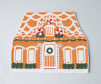 Handicraft Gingerbread House Beaded Placemat, Christmas decoration gift for her – Christmas Handmade Beaded Placemats for Dining - Che Cose Belle