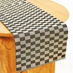 Handloomed Checkered Table Runner - Che Cose Belle