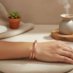Handmade Adjustable 10 Gauge Copper Hammer Textured Overlap Bangle - Che Cose Belle
