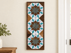 Handmade Amish Barn Quilt Banner Wall Art – 10.5in x 30in Reclaimed Wood Mosaic - Che Cose Belle