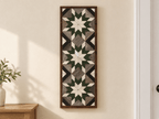 Handmade Amish Barn Quilt Banner Wall Art – 10.5in x 30in Reclaimed Wood Mosaic - Che Cose Belle