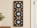 Handmade Amish Barn Quilt Banner Wall Art – 10.5in x 30in Reclaimed Wood Mosaic - Che Cose Belle