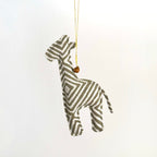 Handmade Batik Safari Animal Christmas Ornaments – Set of 4 - Che Cose Belle