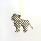 Handmade Batik Safari Animal Christmas Ornaments – Set of 4 - Che Cose Belle