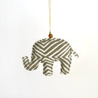 Handmade Batik Safari Animal Christmas Ornaments – Set of 4 - Che Cose Belle