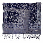 Handmade Batik Scarf - Soft Cotton - Mark, Blue - Che Cose Belle