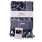 Handmade Batik Scarf - Soft Cotton - Mark, Blue - Che Cose Belle