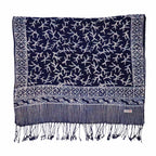 Handmade Batik Scarf - Soft Cotton - Mark, Blue - Che Cose Belle