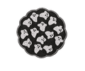 Handmade Beaded Ghost Placemat Halloween Table Decor Spooky Bead Table Mat Cute Ghost Centerpiece Goth Holiday Decoration - Che Cose Belle