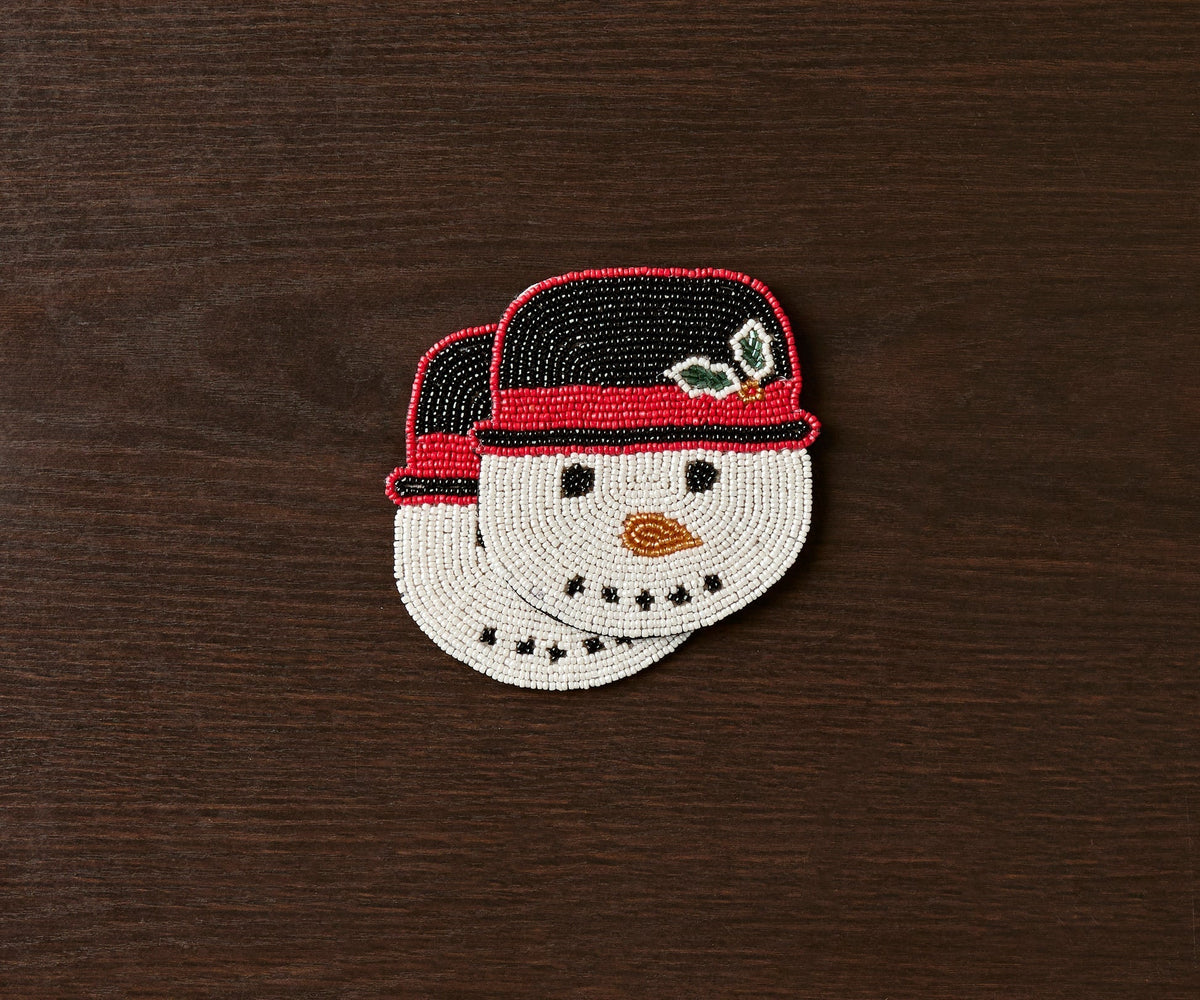 Handmade Beaded Holiday Coaster – Christmas Table Decor by Payton James - Che Cose Belle