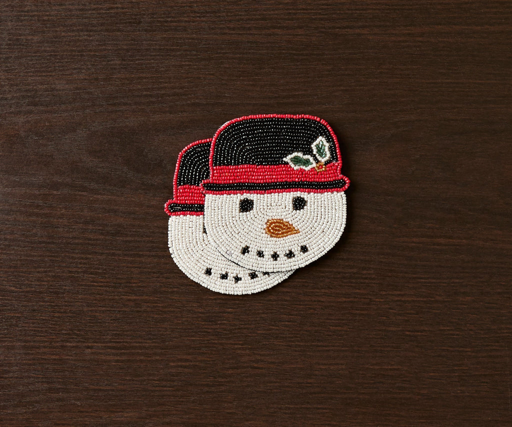 Handmade Beaded Holiday Coaster – Christmas Table Decor by Payton James - Che Cose Belle