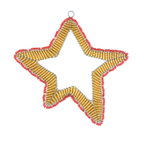 Handmade Beaded Star Ornament – Haitian Artisan Holiday Décor-Festive Christmas. (Set of 3, Asst) - Che Cose Belle
