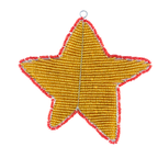 Handmade Beaded Star Ornament – Haitian Artisan Holiday Décor-Festive Christmas. (Set of 3, Asst) - Che Cose Belle