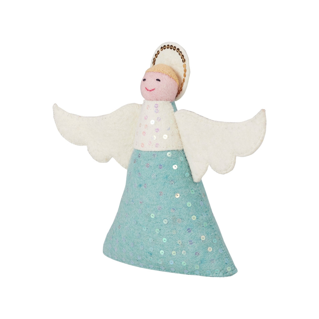 Handmade Blue Angel Christmas Tree Topper Arcadia Home - Che Cose Belle