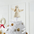 Handmade Cat Angel Felt Christmas Tree Topper Cream Arcadia Home - Che Cose Belle