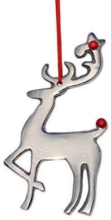 Handmade Christmas Ornaments Set of 8 with Red Ruby - Che Cose Belle