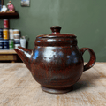 Handmade Copper Red Stoneware Teapot | Wheel-Thrown Ceramic Teapot - Che Cose Belle