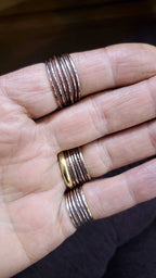 Handmade Copper Wire Wrapped Crystal Heart Glam Ring by Alexa Martha - Che Cose Belle