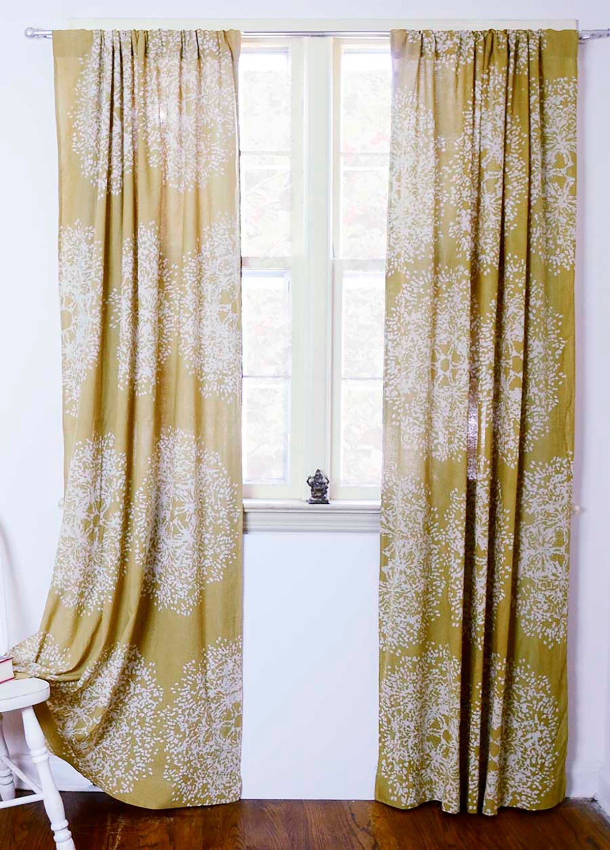 Handmade Curtain, 84 - inch Long Cotton Panel - Forest Tree - Che Cose Belle