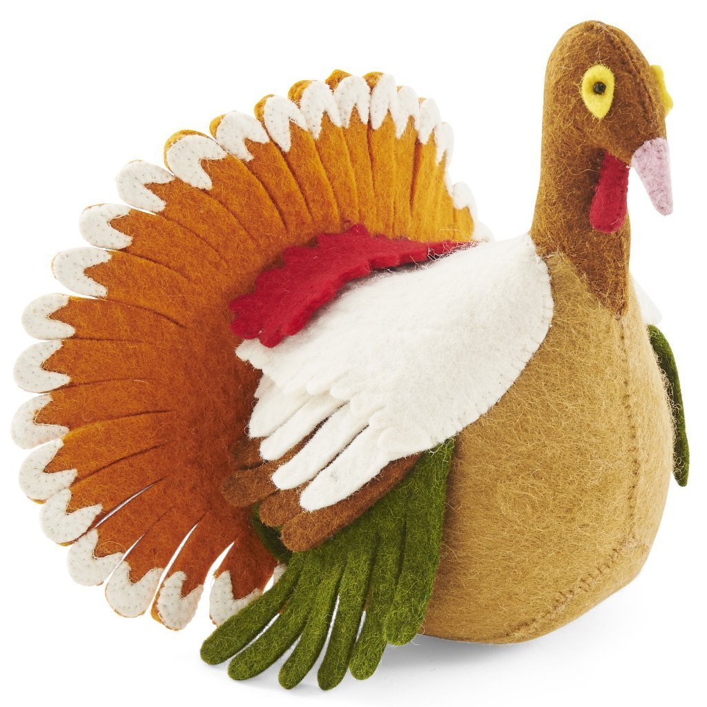 Handmade Decorative Turkey Hand Felted Wool Arcadia Home - Che Cose Belle