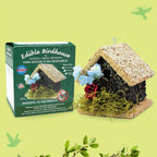 Handmade Edible Birdhouse - Light Roof, Short Birdhouse Covered in Bird Seeds - Che Cose Belle