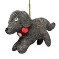 Handmade Felt Gray Dog Christmas Ornament Arcadia Home