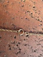 Handmade Gold Filled Over Sterling Silver & Opal Inlay Pendant Necklace - Che Cose Belle