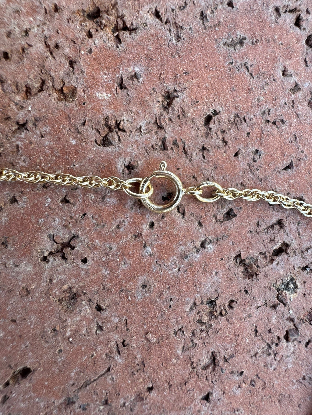 Handmade Gold Filled Over Sterling Silver & Opal Inlay Pendant Necklace 16" - Che Cose Belle