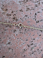 Handmade Gold Filled Over Sterling Silver & Turquoise Inlay Pendant Necklace 18" - Che Cose Belle