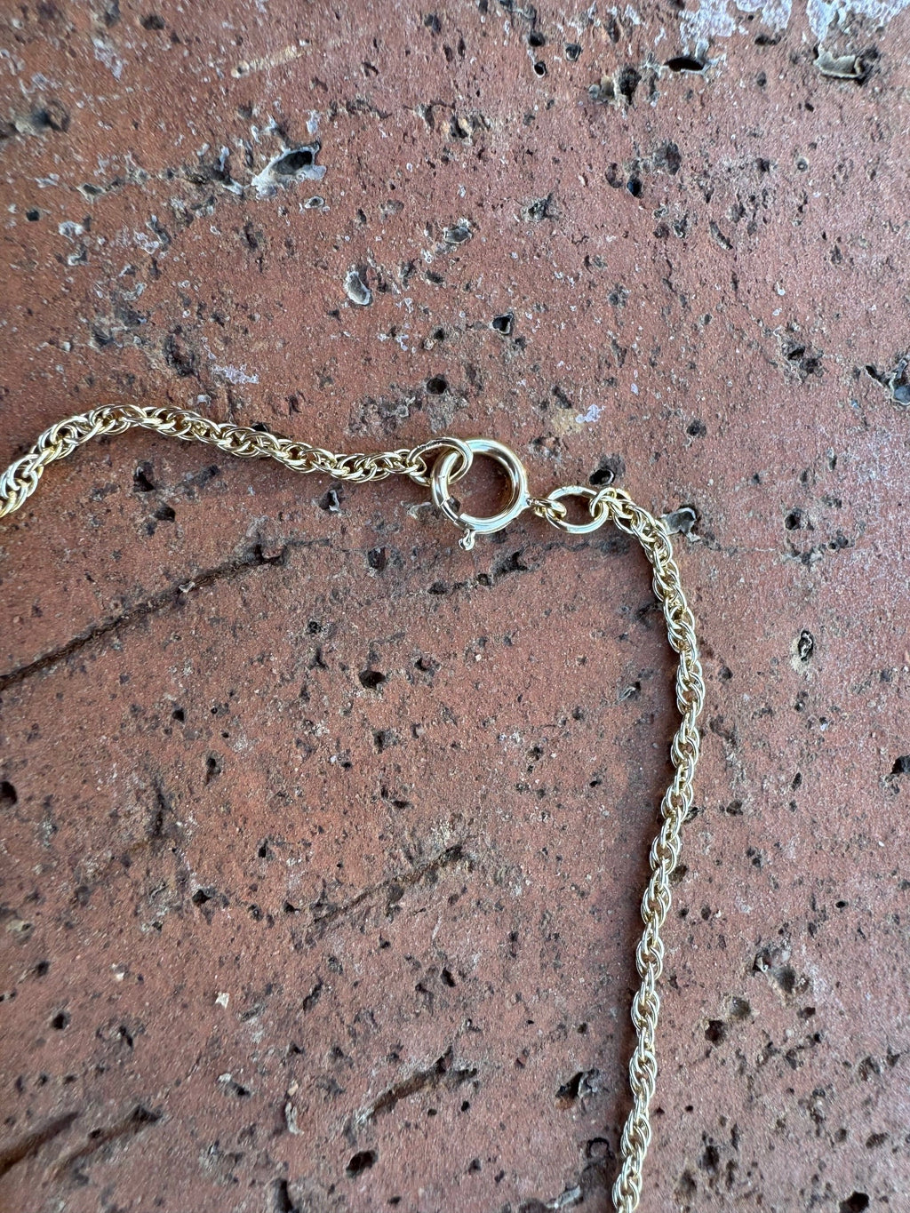 Handmade Gold Filled Over Sterling Silver & Turquoise Inlay Pendant Necklace 18" - Che Cose Belle