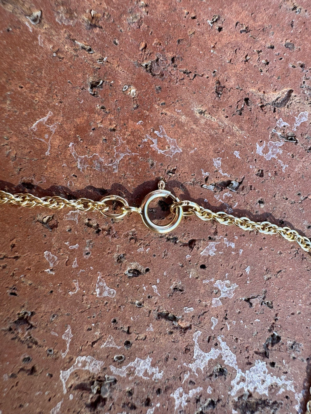 Handmade Gold Filled Over Sterling Silver & Turquoise Inlay Pendant Necklace - Che Cose Belle
