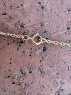 Handmade Gold Filled Over Sterling Silver & Turquoise Inlay Pendant Necklace - Che Cose Belle
