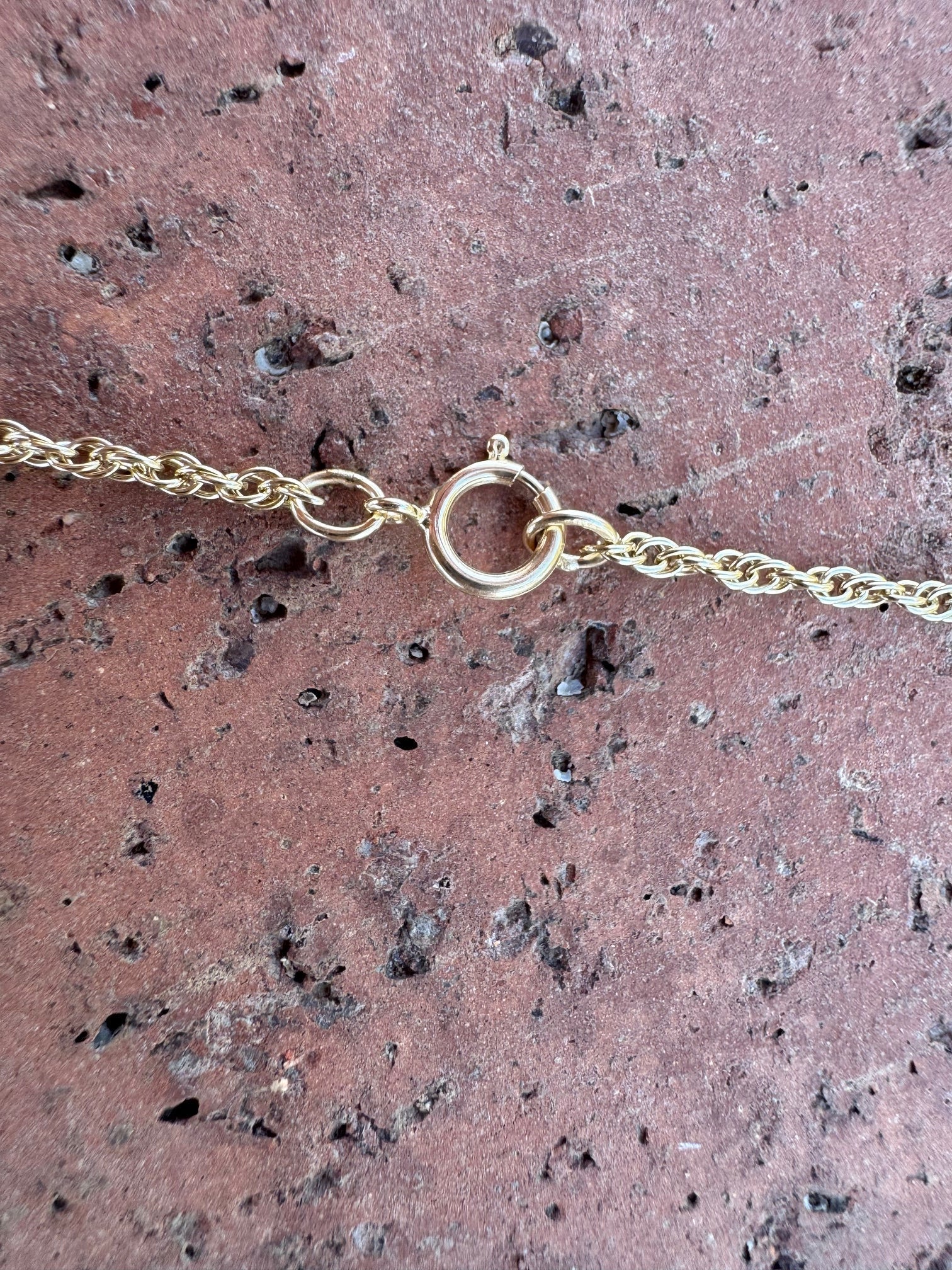 Handmade Gold Filled Over Sterling Silver & Turquoise Inlay Pendant Necklace - Che Cose Belle