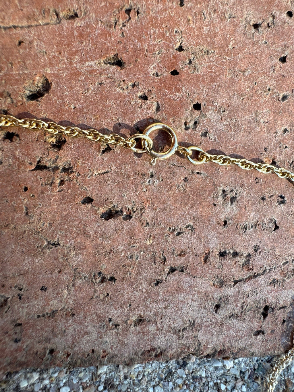 Handmade Gold Filled Over Sterling Silver & Turquoise Inlay Pendant Necklace - Che Cose Belle