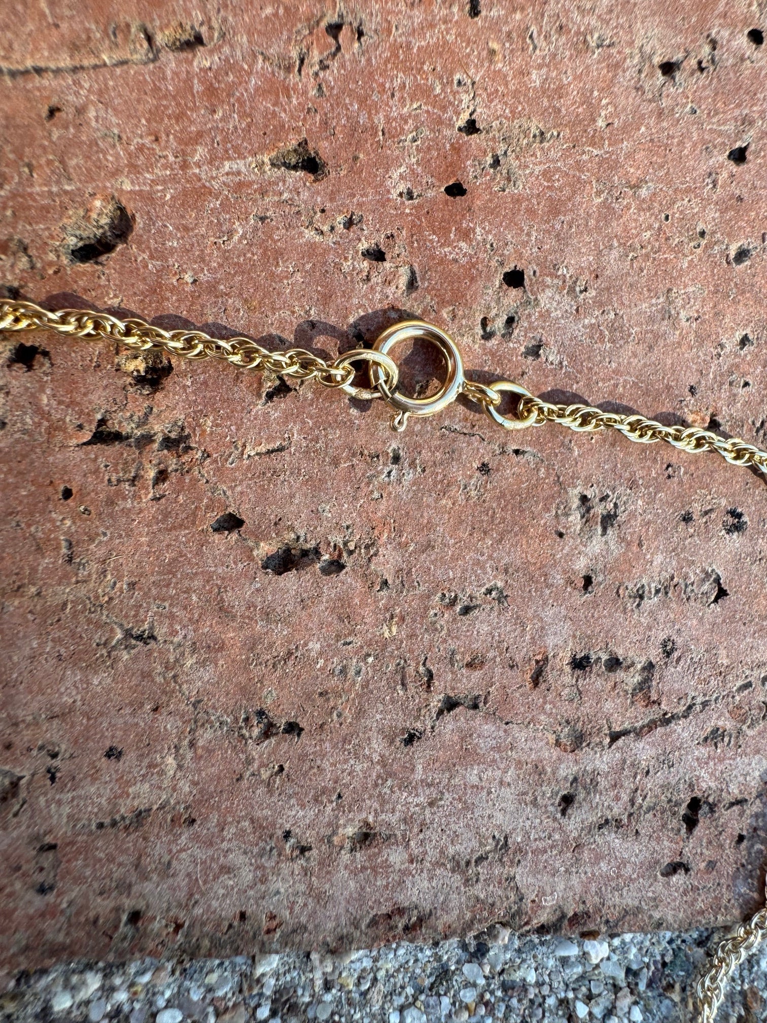 Handmade Gold Filled Over Sterling Silver & Turquoise Inlay Pendant Necklace - Che Cose Belle